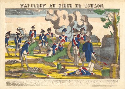 Napoleon podczas oblężenia Tulonu autorstwa French School